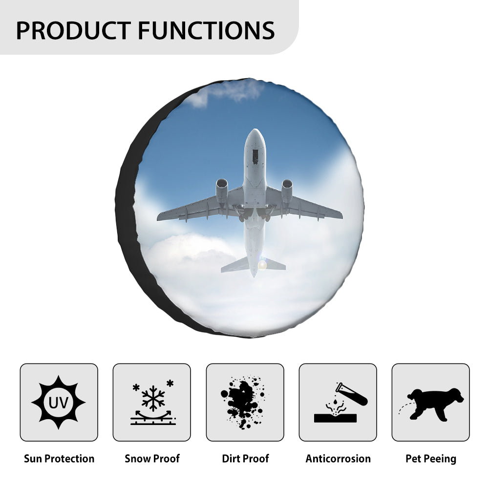 Taking Off Aircraft Designed Tire Cover Cases