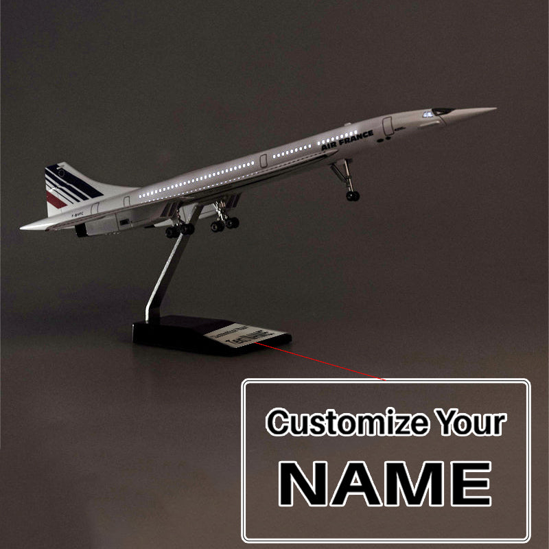 Air France Airline Concorde Airplane Model (1/125 Scale 50CM)