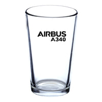 Thumbnail for Airbus A340 & Text Designed Beer & Water Glasses
