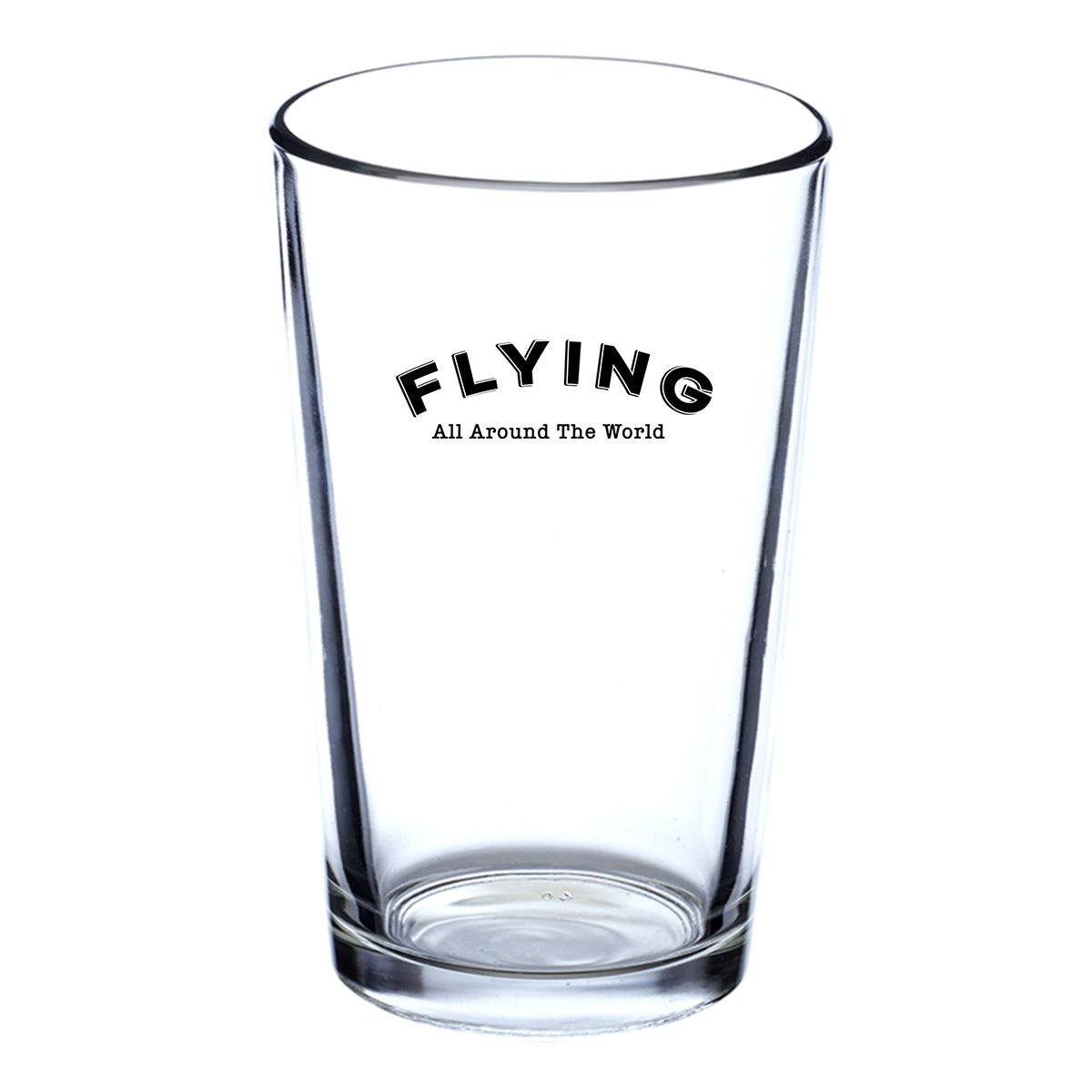 Flying All Around The World Designed Beer & Water Glasses