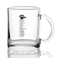 Thumbnail for Aviation Alphabet Designed Coffee & Tea Glasses