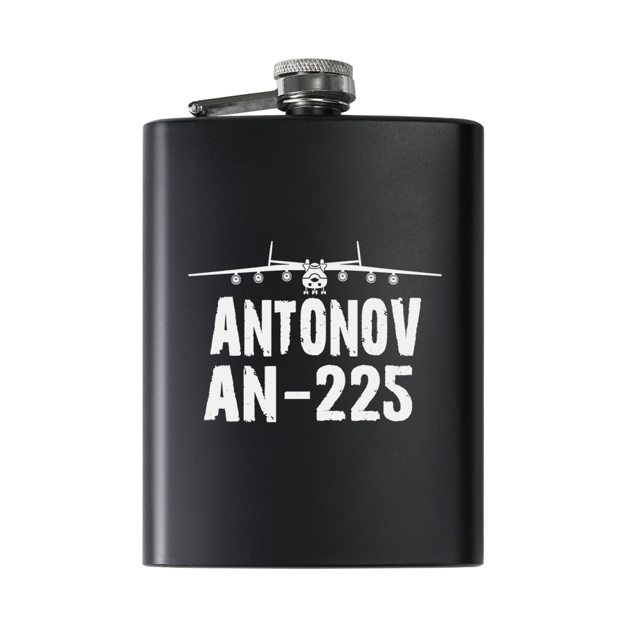 Antonov AN-225 & Plane Designed Stainless Steel Hip Flasks