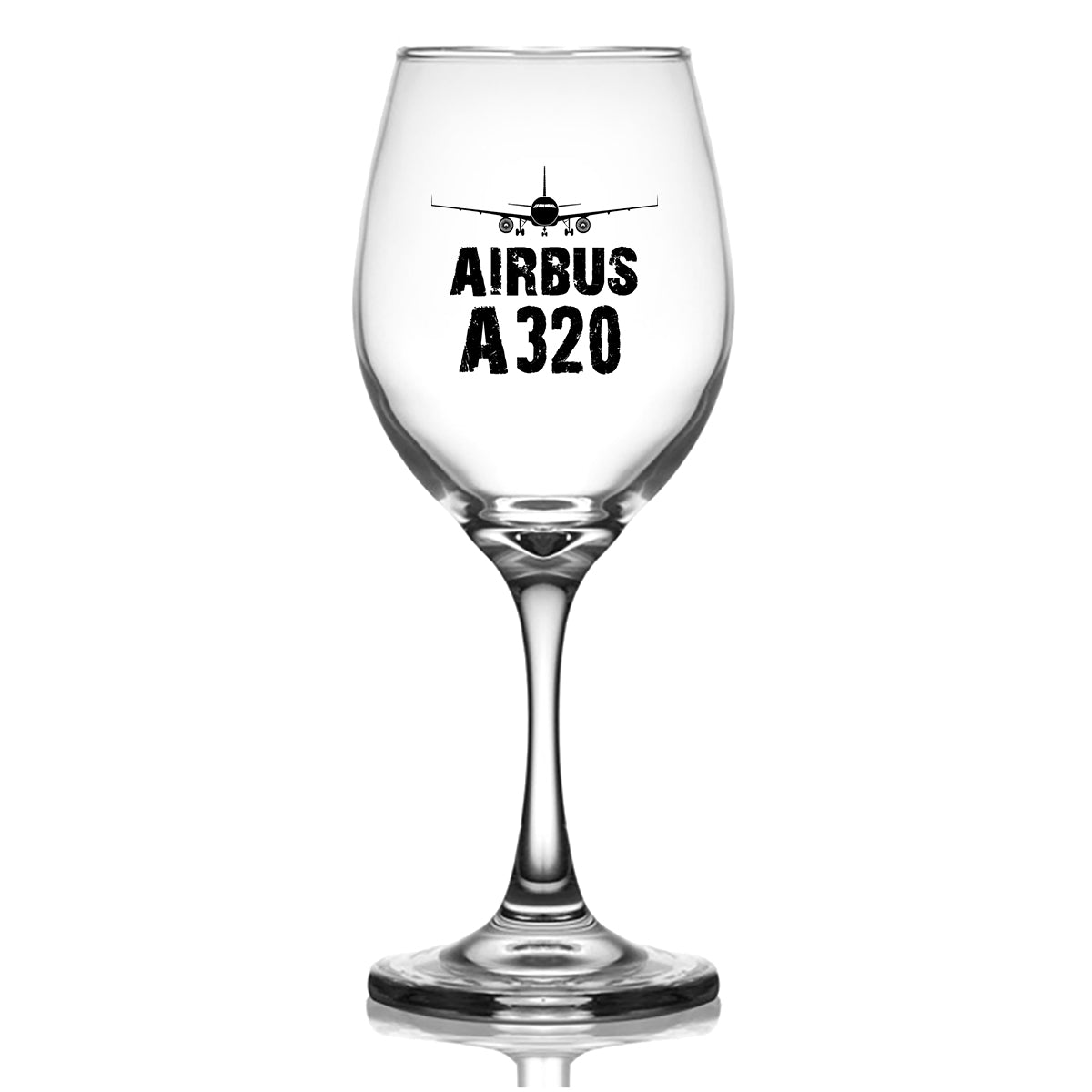 Airbus A320 & Plane Designed Wine Glasses