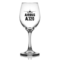 Thumbnail for Airbus A320 & Plane Designed Wine Glasses