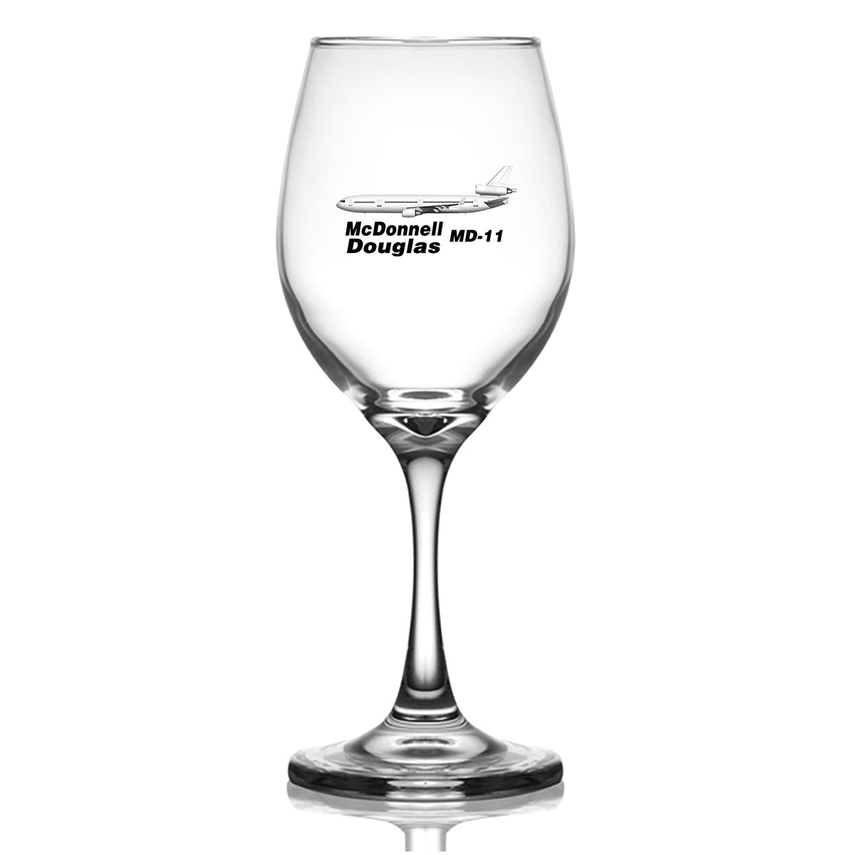 The McDonnell Douglas MD-11 Designed Wine Glasses