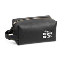Thumbnail for Antonov AN-225 & Plane Designed Leather Clutch Toiletry Bag