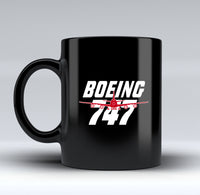 Thumbnail for Amazing Boeing 747 Designed Black Mugs