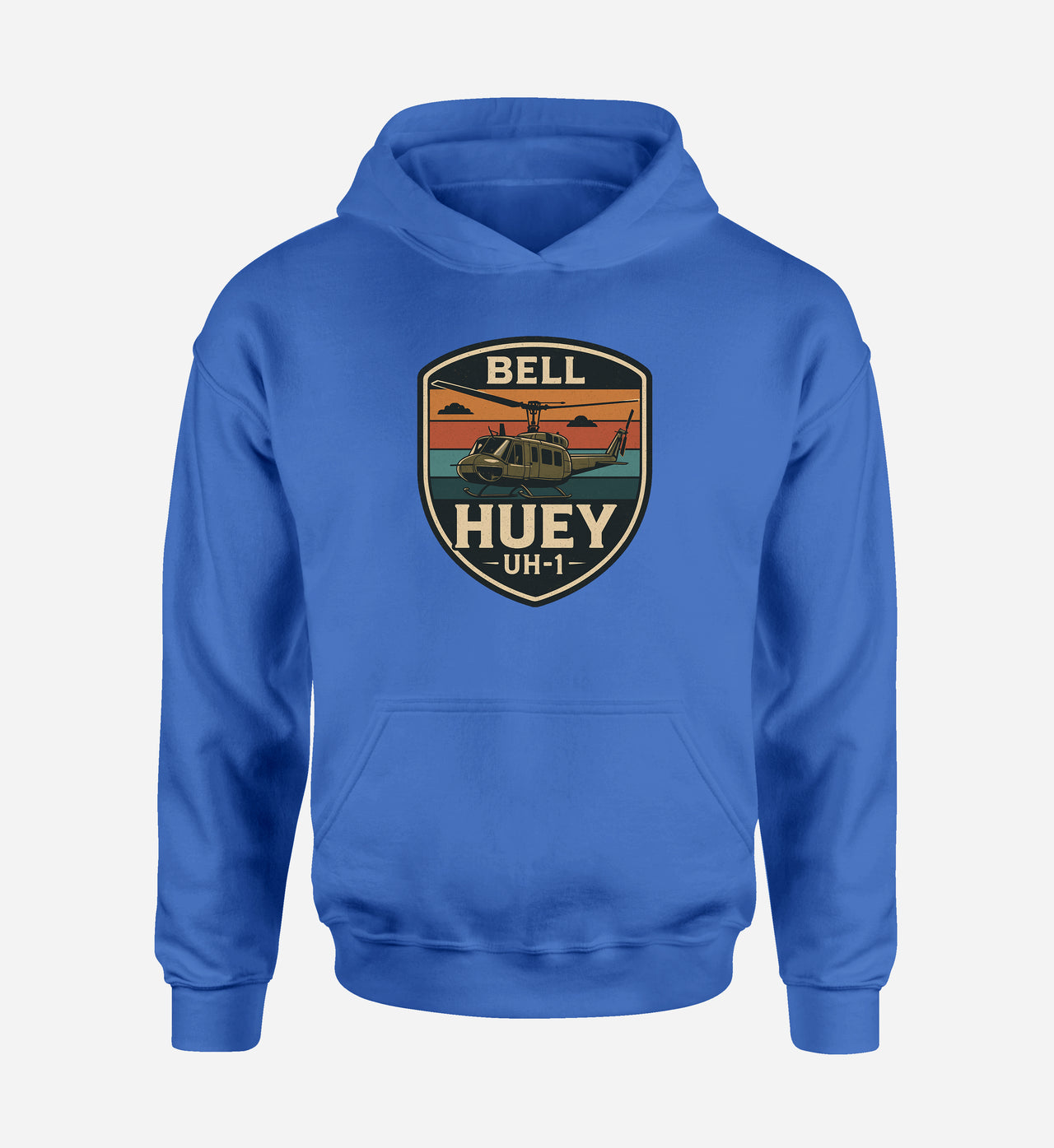 Retro BELL HUEY UH-1 Designed Hoodies