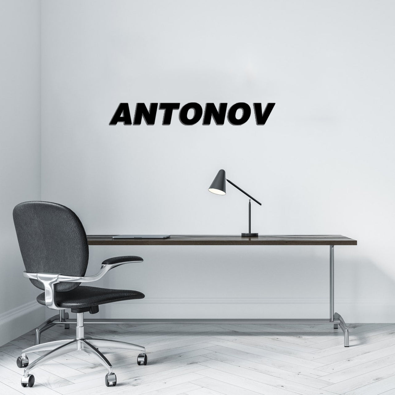 Antonov & Text Designed Wall Metal Signs