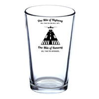 Thumbnail for One Mile of Runway Will Take you Anywhere Designed Beer & Water Glasses