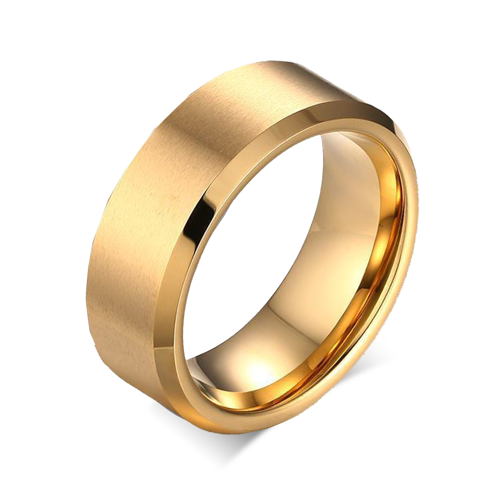 Your Custom Design Text Design  Men's Pure Tungsten Gold Ring