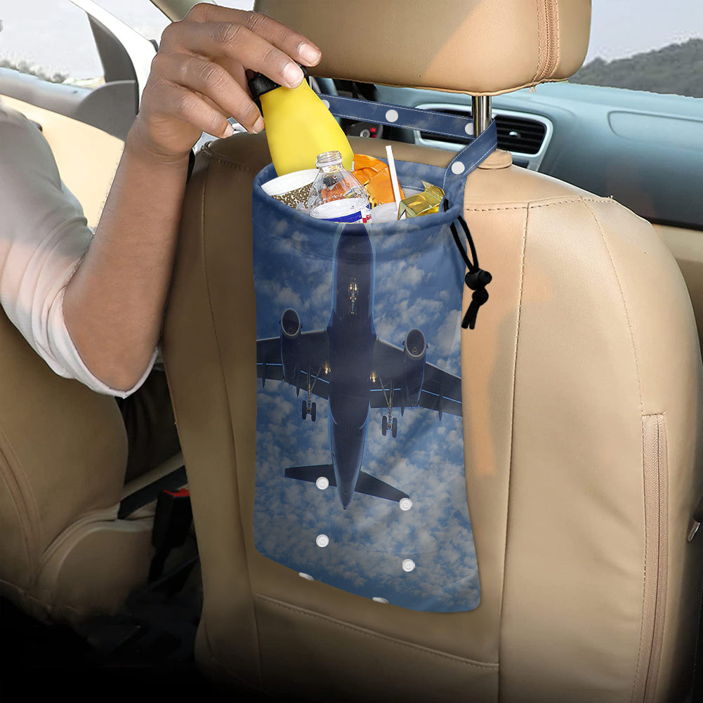 Airplane From Below Designed Car Folding Garbage Bags