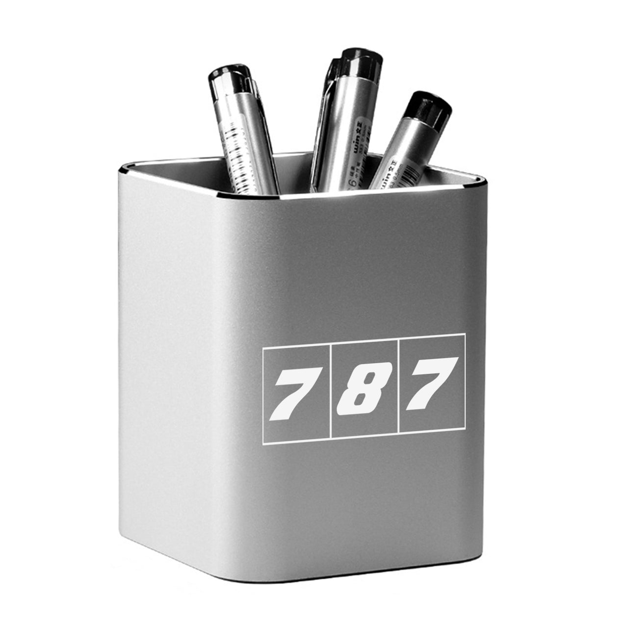 Flat Colourful 787 Designed Aluminium Alloy Pen Holders