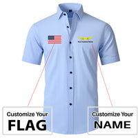 Thumbnail for Custom Flag & Name with Badge 2Design Super Quality Short Sleeve Shirts