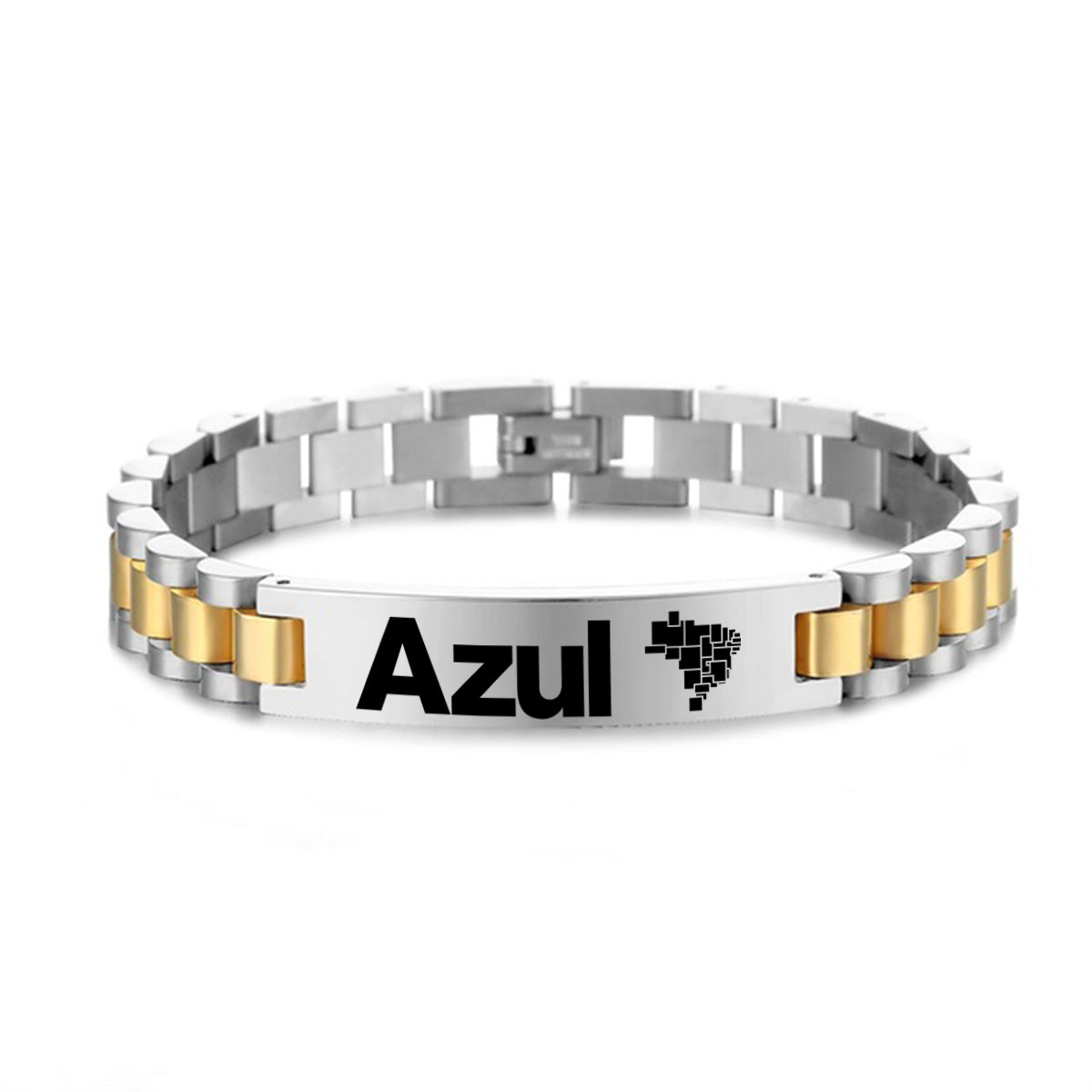 Azul Airlines Designed Stainless Steel Chain Bracelets