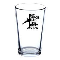 Thumbnail for My Office Has The Best View Designed Beer & Water Glasses
