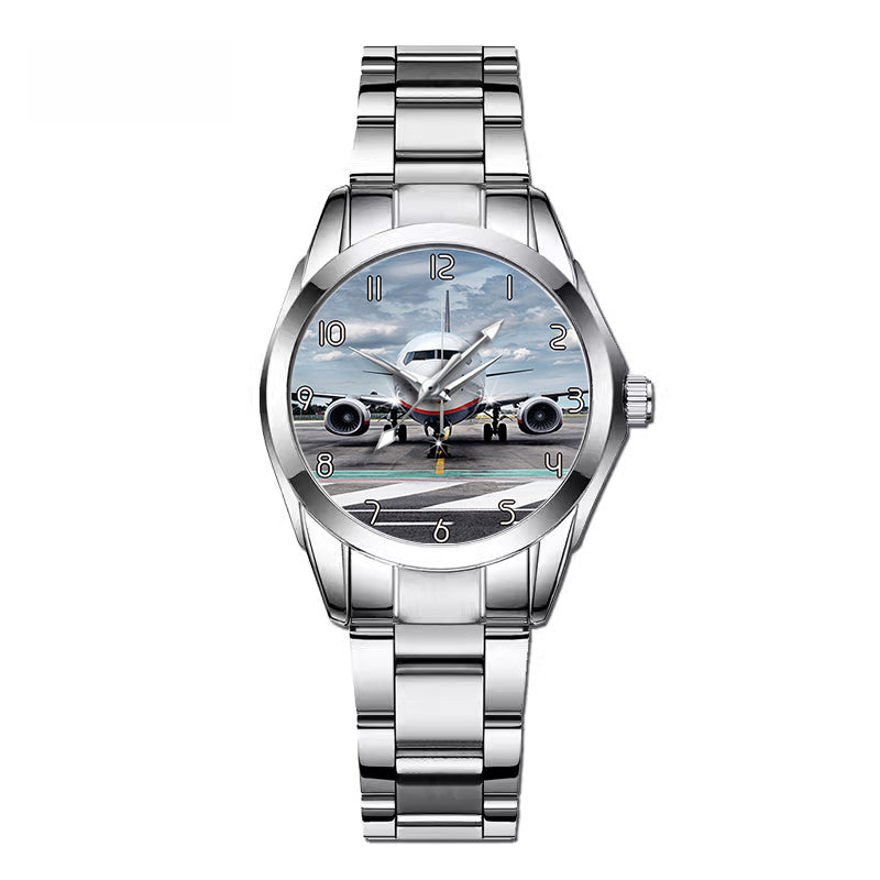 Amazing Clouds and Boeing 737 NG Designed Stainless Steel Band Watches