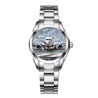 Thumbnail for Amazing Clouds and Boeing 737 NG Designed Stainless Steel Band Watches