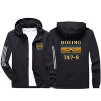 Thumbnail for Retro Boeign 747-8 Design Sport & Running Jackets