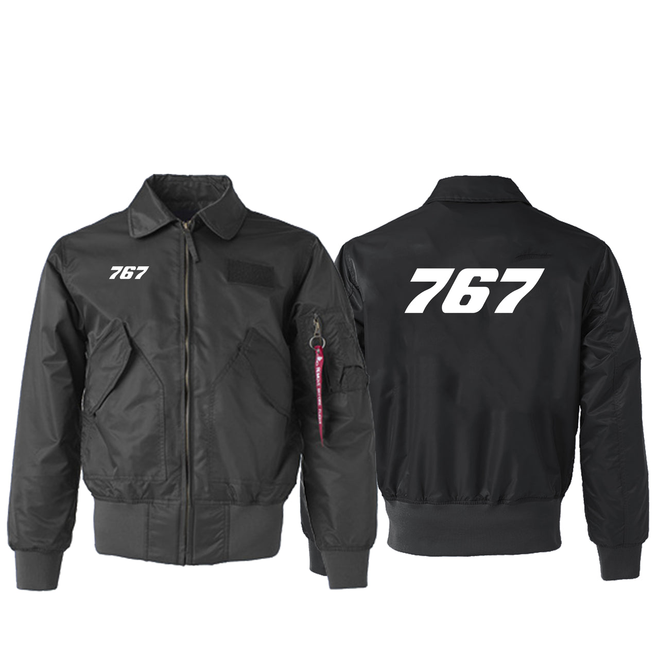 767 Flat Text Designed Embroidered Patch Attachable Jackets