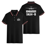 Thumbnail for Bombardier Dash-8 & Plane Designed Stylish Polo T-Shirts (Double-Side)