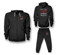 Thumbnail for The Sky is Calling and I Must Fly Designed Zipped Hoodies & Sweatpants Set