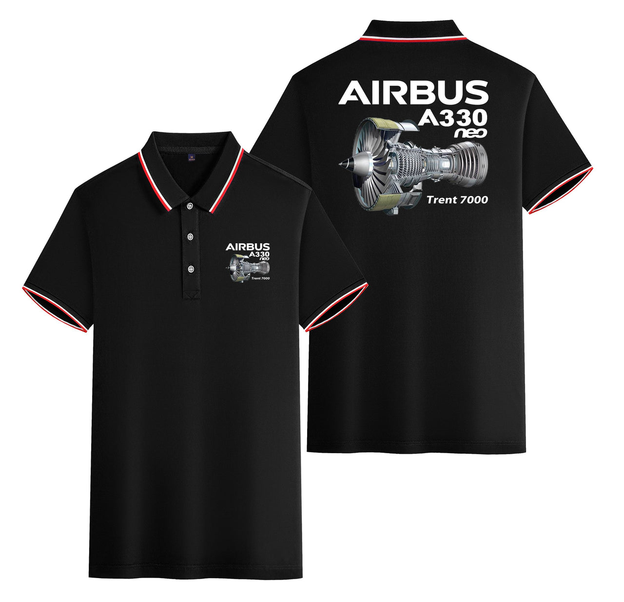 Airbus A330neo & Trent 7000 Designed Stylish Polo T-Shirts (Double-Side)