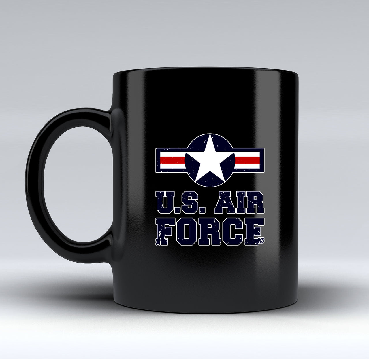 US Air Force Designed Black Mugs