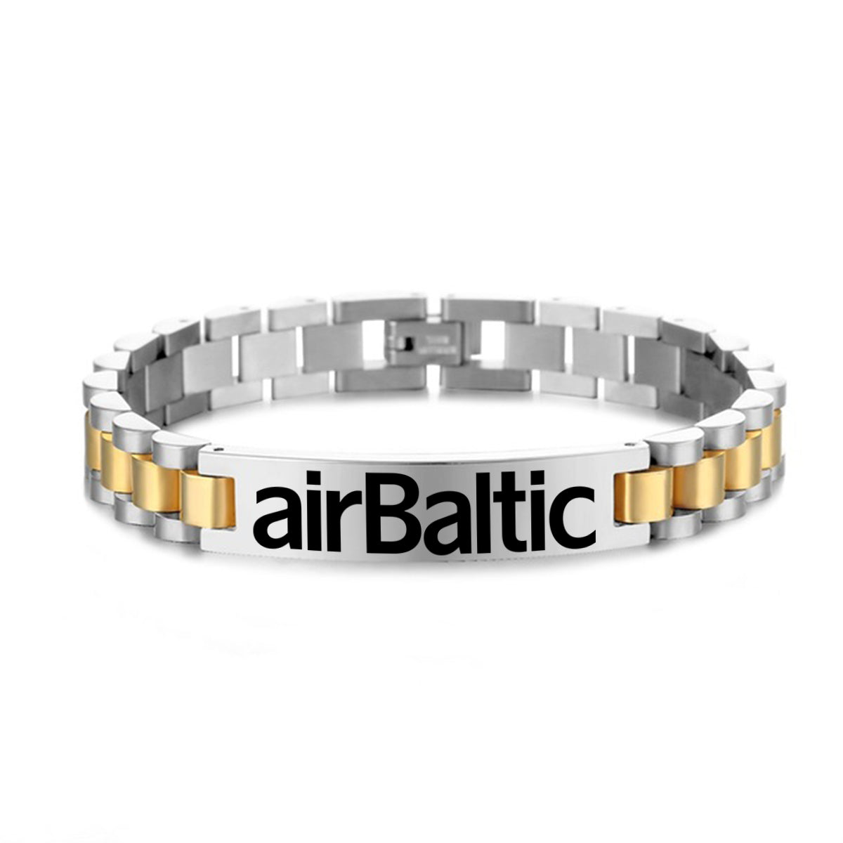 Airbaltic Airlines Designed Stainless Steel Chain Bracelets