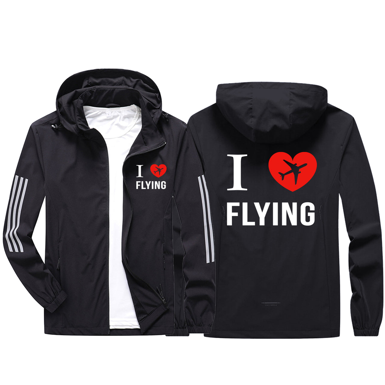 I Love Flying Sport & Running Jackets