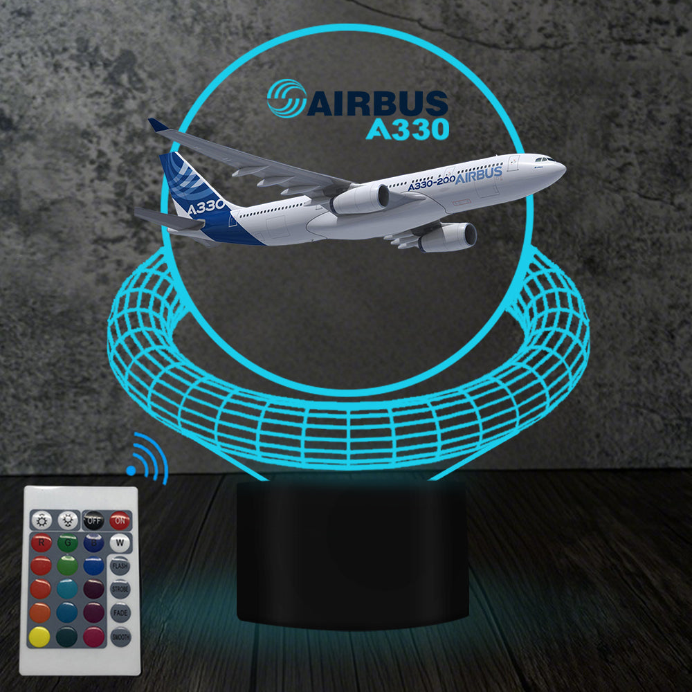 Airbus A330 Designed 3D Lamp