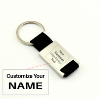 Thumbnail for Your Custom Design & Image & Logo & Text Design  Metal Woven Leather(2)Key Chains