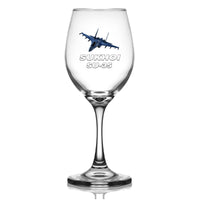 Thumbnail for The Sukhoi SU-35 Designed Wine Glasses