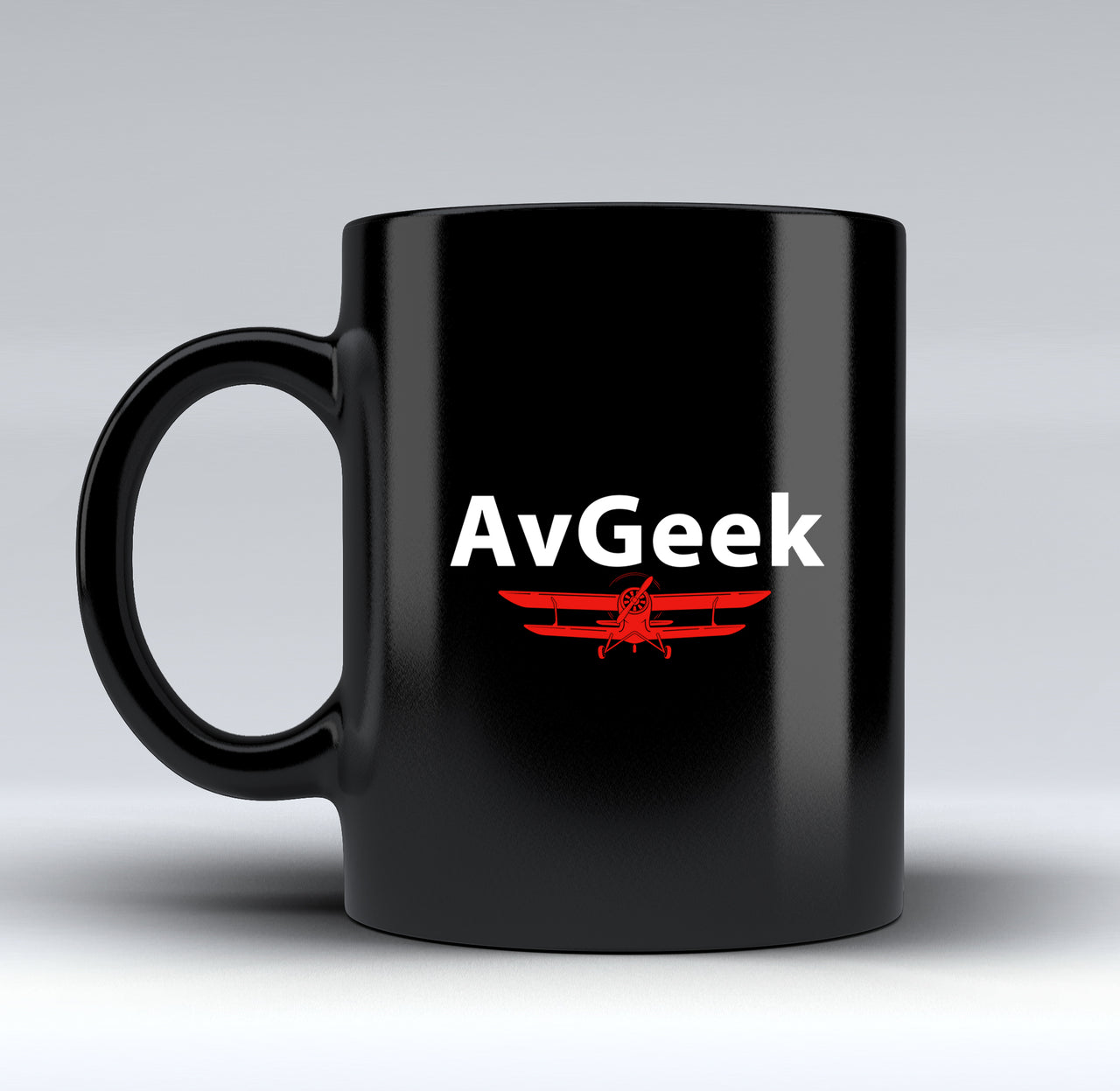 Avgeek Designed Black Mugs