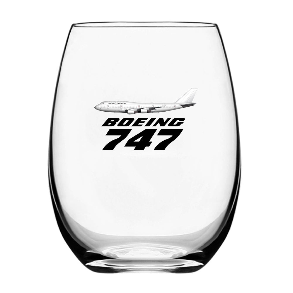 The Boeing 747 Designed Water & Drink Glasses