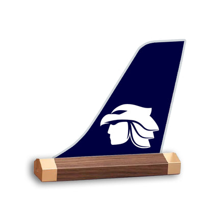 Aero Mexico Tail Logo Desk Models aviation design on premium acrylic and metal 3D airplane tail craft.