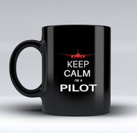 Thumbnail for Pilot (777 Silhouette) Designed Black Mugs