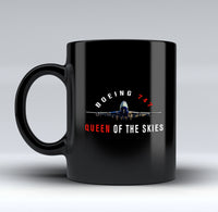 Thumbnail for Boeing 747 Queen of the Skies Designed Black Mugs