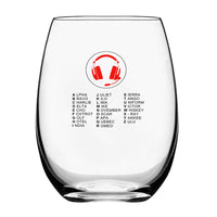 Thumbnail for Aviation Alphabet 3 Designed Water & Drink Glasses