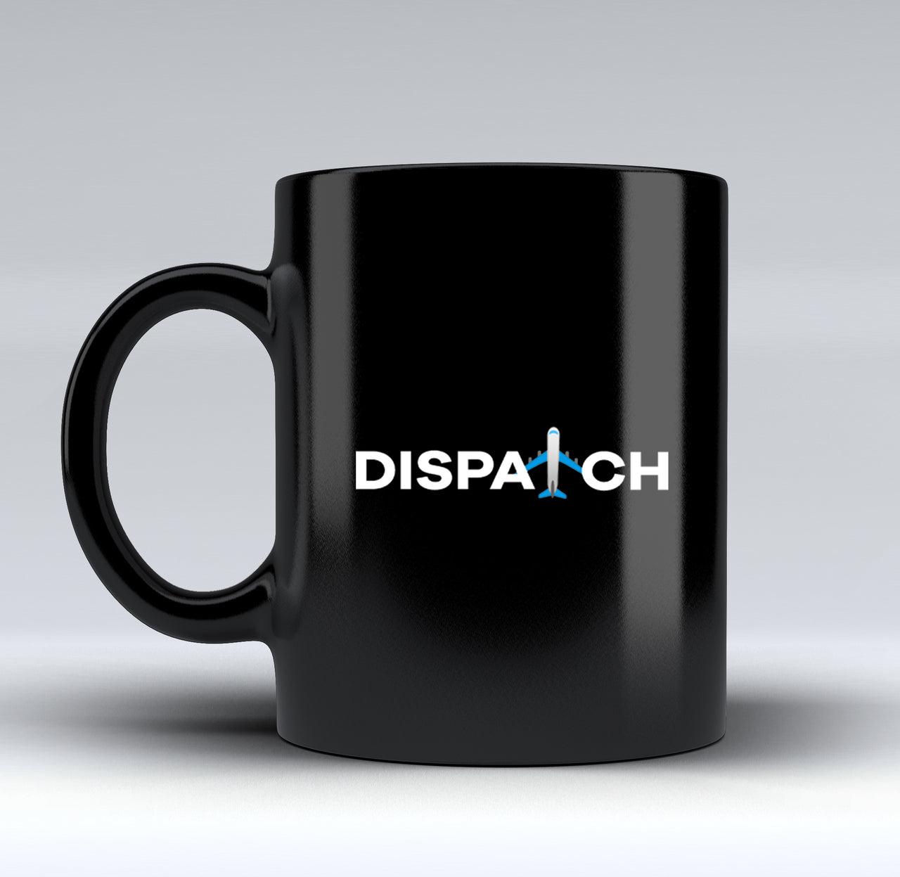 Dispatch Designed Black Mugs