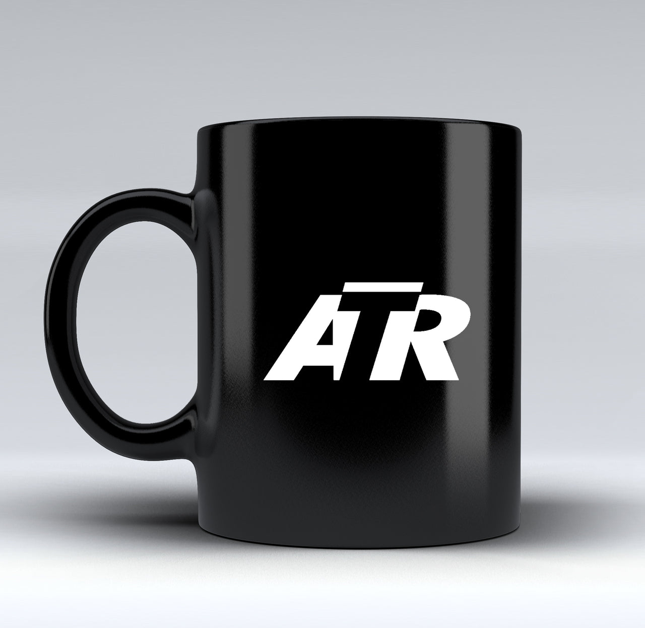 ATR & Text Designed Black Mugs