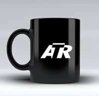 Thumbnail for ATR & Text Designed Black Mugs