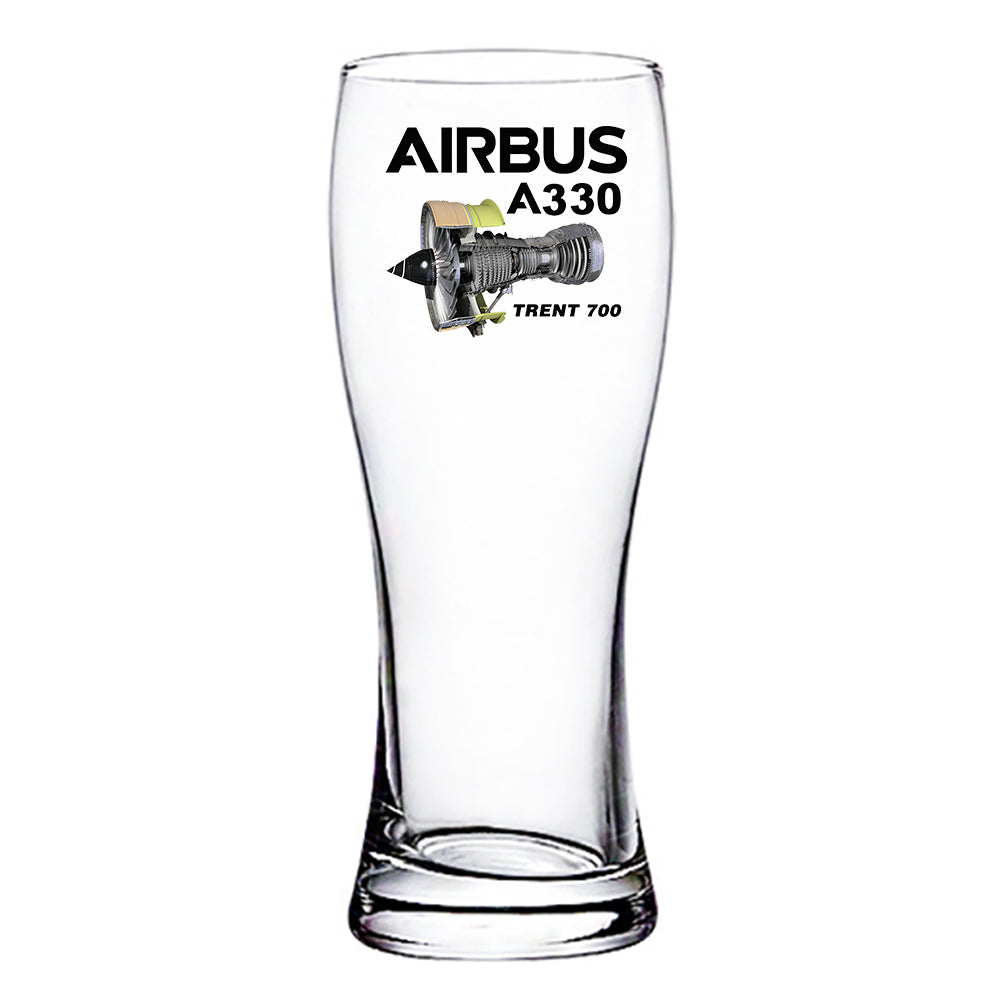 Airbus A330 & Trent 700 Engine Designed Pilsner Beer Glasses