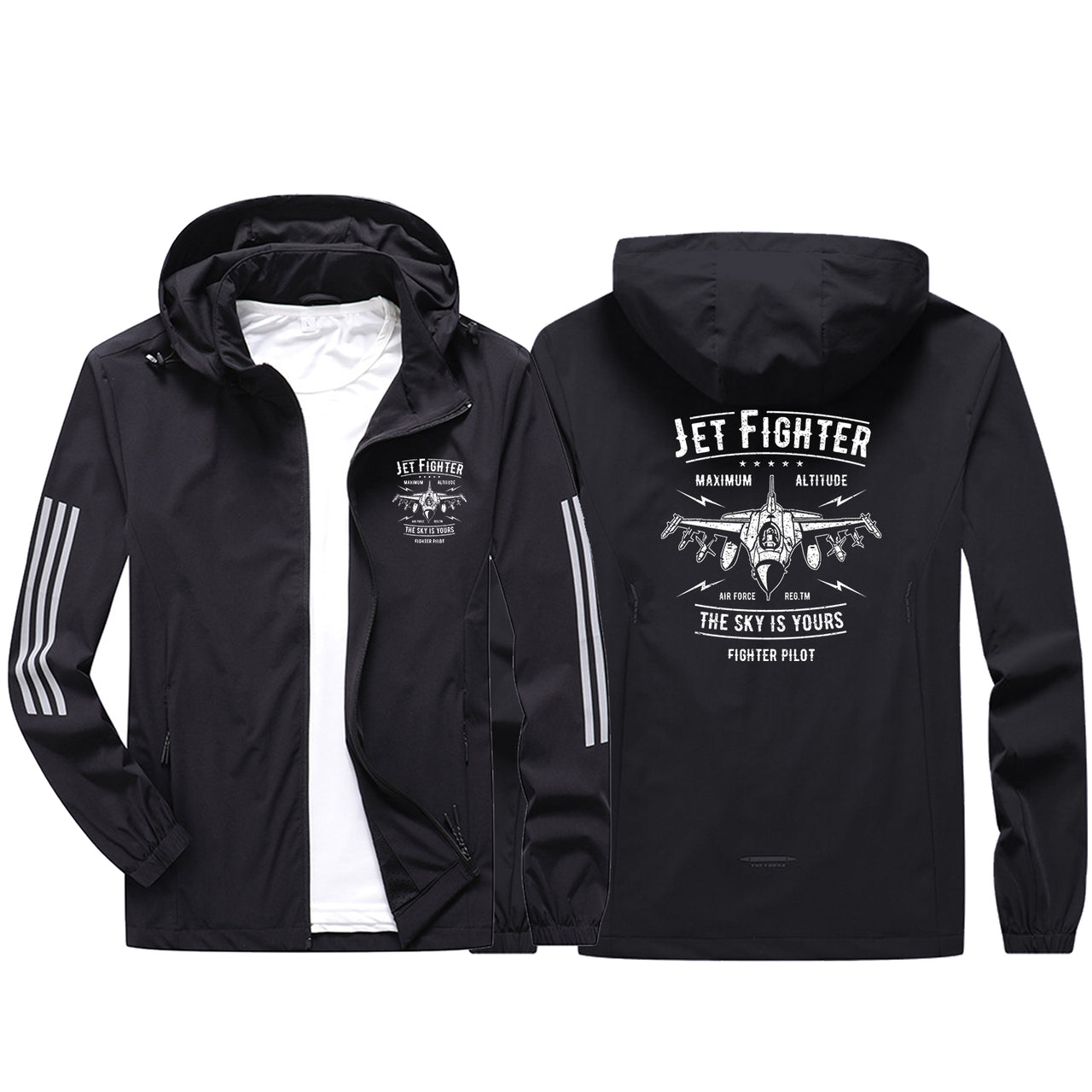 Jet Fighter - The Sky is Yours Sport & Running Jackets