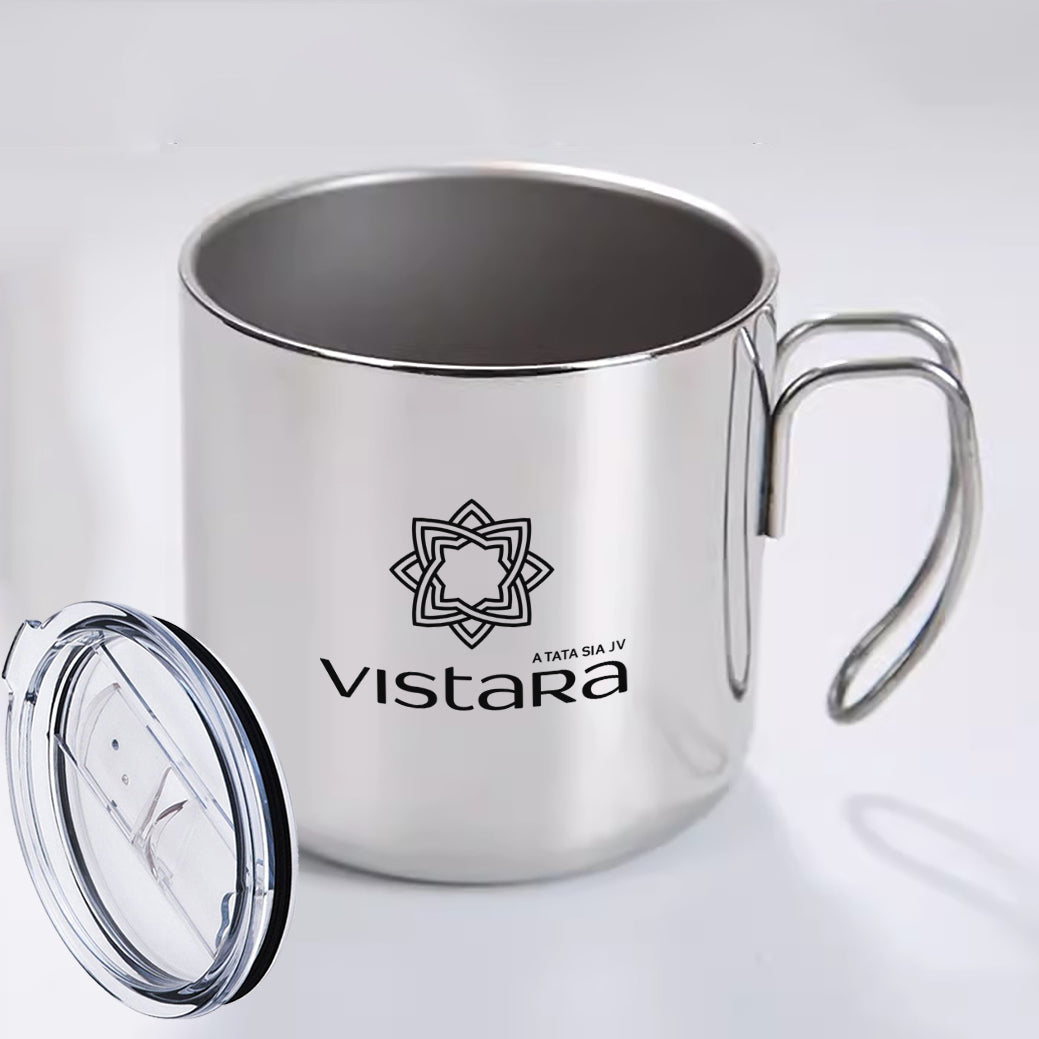 Vistara Airlines Designed Stainless Steel Portable Mugs
