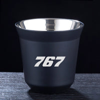 Thumbnail for 767 Flat Text Designed Double Wall Stainless Steel Coffee Mugs