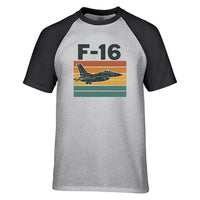 Thumbnail for Retro Fighter Jet F16 Designed Raglan T-Shirts