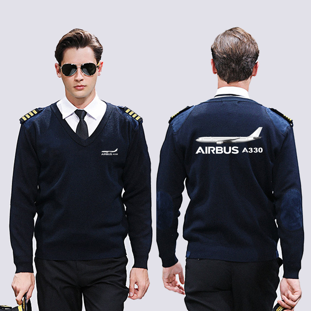 The Airbus A330 Designed Wool Pilot Sweaters