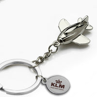 Thumbnail for KLM Royal Dutch Airlines Designed Airplane Shape Key Chains