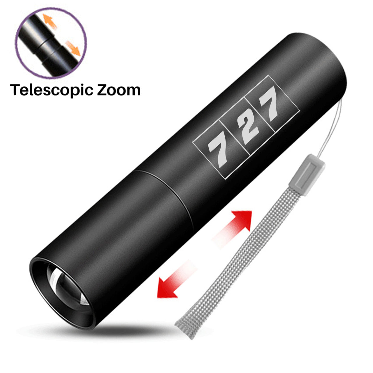 Flat Colourful 727 Designed Mini LED Emergency Flashlight